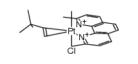 PtClMe(2,9-Me2-1,10-phenanthroline)(CH=CHCMe3) Structure