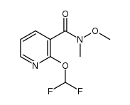 N-methoxy-N-methyl-2-difluoromethoxynicotinamide Structure