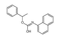 Carbamic acid, 1-naphthalenyl-, 1-phenylethyl ester (9CI) structure