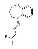(E)-N-(2,2-difluoroethoxy)-3,4-dihydro-2H-1-benzoxepin-5-imine Structure