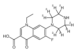 Norfloxacin-d8结构式