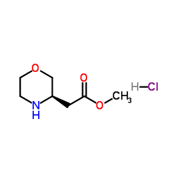 (R)-2-(吗啉-3-基)乙酸甲酯盐酸盐结构式