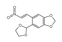 (E)-5-(1,3-dioxolan-2-yl)-6-(2-nitrovinyl)benzo[d][1,3]dioxole Structure