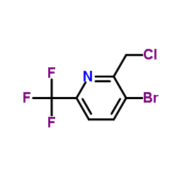 2-Chloromethyl-3-bromo-6-(trifluoromethyl)pyridine结构式