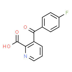 3-(4-FLUORO-BENZOYL)-PYRIDINE-2-CARBOXYLIC ACID结构式