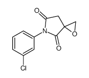 6-(3-chlorophenyl)-1-oxa-6-azaspiro[2.4]heptane-5,7-dione结构式