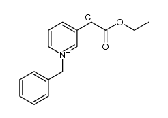 1-benzyl-3-ethoxycarbonylmethyl-pyridinium chloride Structure