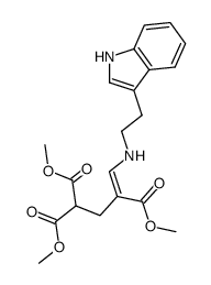 methyl 2,4-dimethoxycarbonyl-5-(tryptaminyl)-4-pentenoate Structure