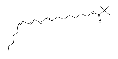 (E)-8-(((1E,3Z)-nona-1,3-dien-1-yl)oxy)oct-7-en-1-yl pivalate结构式