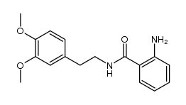 2-Amino-N-[β-(3,4-dimethoxyphenyl)ethyl]benzamide结构式