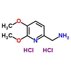 1-(5,6-Dimethoxy-2-pyridinyl)methanamine dihydrochloride结构式