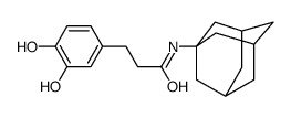 N-(1-adamantyl)-3-(3,4-dihydroxyphenyl)propanamide结构式