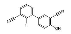3-(3-cyano-4-hydroxyphenyl)-2-fluorobenzonitrile Structure