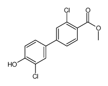 methyl 2-chloro-4-(3-chloro-4-hydroxyphenyl)benzoate Structure