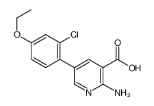 2-amino-5-(2-chloro-4-ethoxyphenyl)pyridine-3-carboxylic acid Structure
