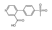 4-(4-methylsulfonylphenyl)pyridine-3-carboxylic acid Structure