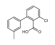 2-chloro-6-(3-methylphenyl)benzoic acid Structure