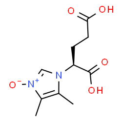 (2S)-2-(4,5-dimethyl-3-oxido-imidazol-3-ium-1-yl)pentanedioic acid结构式