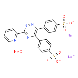 3-(2-Pyridyl)-5,6-diphenyl-1,2,4-triazine-p,p'-disulfonic acid, disodium salt hydrate Structure