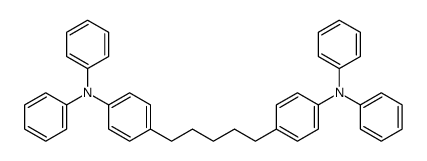 N,N-diphenyl-4-[5-[4-(N-phenylanilino)phenyl]pentyl]aniline结构式