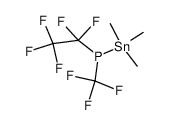 (perfluoroethyl)(trifluoromethyl)(trimethylstannyl)phosphane结构式