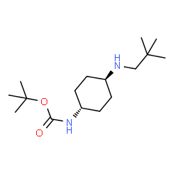 tert-Butyl (1R*,4R*)-4-(neopentylamino)cyclohexylcarbamate Structure