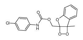 (7b-methyldioxeto[3,4-b][1]benzofuran-2a-yl)methyl N-(4-chlorophenyl)carbamate结构式