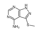4-amino-3-methylthiopyrazolo<3,4-d>pyrimidine Structure