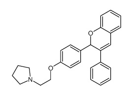 2-(4-(2-pyrrolidinoethoxy)phenyl)-3-phenyl-2H-1-benzopyran picture