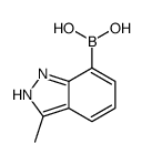 (3-methyl-2H-indazol-7-yl)boronic acid structure