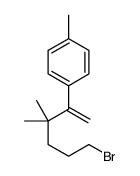 1-(6-bromo-3,3-dimethylhex-1-en-2-yl)-4-methylbenzene结构式