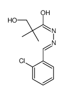 N-[(E)-(2-chlorophenyl)methylideneamino]-3-hydroxy-2,2-dimethylpropanamide Structure