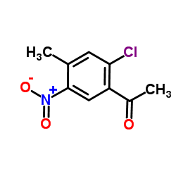 1-(2-Chloro-4-methyl-5-nitrophenyl)ethanone结构式