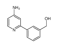 [3-(4-aminopyridin-2-yl)phenyl]methanol structure