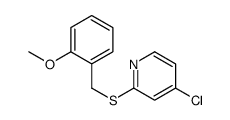 4-chloro-2-[(2-methoxyphenyl)methylsulfanyl]pyridine结构式