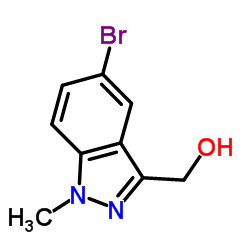 (5-Bromo-1-methyl-1H-indazol-3-yl)methanol结构式
