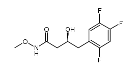 (S)-3-hydroxy-N-methoxy-4-(2,4,5-trifluorophenyl)butanamide结构式
