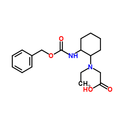 N-(2-{[(Benzyloxy)carbonyl]amino}cyclohexyl)-N-ethylglycine Structure