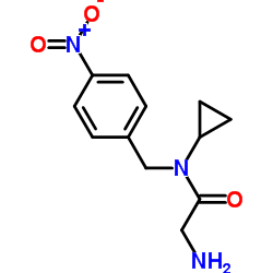 N-Cyclopropyl-N-(4-nitrobenzyl)glycinamide Structure