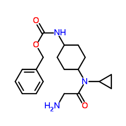 Benzyl {4-[cyclopropyl(glycyl)amino]cyclohexyl}carbamate Structure