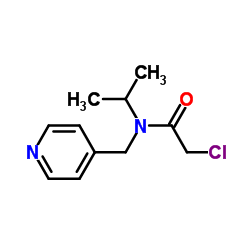 2-Chloro-N-isopropyl-N-(4-pyridinylmethyl)acetamide结构式