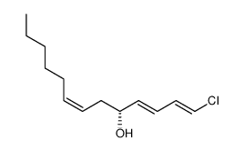 (1E,3E,5R,7Z)-1-Chloro-trideca-1,3,7-trien-5-ol结构式