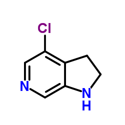 1H-Pyrrolo[2,3-c]pyridine, 4-chloro-2,3-dihydro-结构式