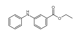 3-(苯基氨基)苯甲酸乙酯结构式