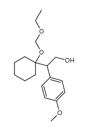 2-(1-(ethoxymethoxy)cyclohexyl)-2-(4-methoxyphenyl)ethanol Structure