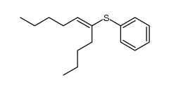 (E)-5-(phenylthio)-5-decene结构式