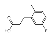 3-(5'-Fluoro-2'-methylphenyl)propanoic acid结构式