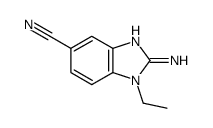 2-Amino-1-ethyl-1H-benzimidazole-5-carbonitrile Structure