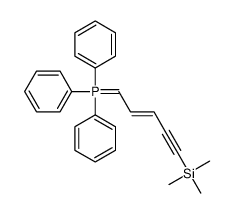 triphenyl(5-trimethylsilylpent-2-en-4-ynylidene)-λ5-phosphane Structure