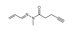 acrolein N-methyl-N-(pent-4-ynoyl)hydrazone结构式